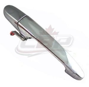 Door Handle Rear Outer Driver Side Kia Spectra 2004-2007 Chrome With Cap , KI1520122