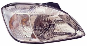 Head Lamp Passenger Side Kia Rio Sedan 2009-2011 Chrome Bezel Capa, Ki2503142C