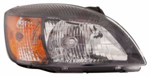 Head Lamp Passenger Side Kia Rio Sedan 2010-2011 Black Bezel Capa, Ki2503153C
