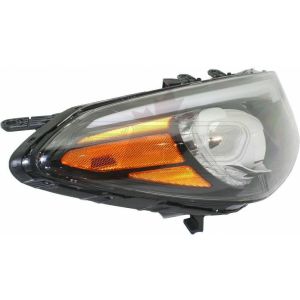 Head Lamp Passenger Side Kia Forte 2014-2016 Halogen Without Led Position Lamp Economy Quality , KI2503170U