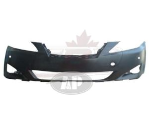 Bumper Front Lexus Is250 Sedan 2006-2008 Primed With Sensor Hole Without Washer Hole , LX1000161