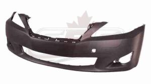 Bumper Front Lexus Is350 Sedan 2009-2010 Primed Without Sensor Without Washer , LX1000188
