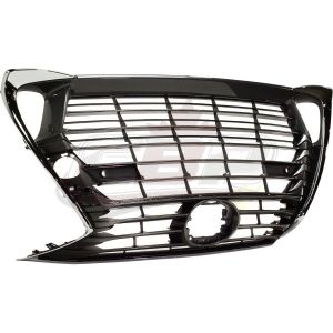 Grille Lexus Gs450H 2016-2018 Ptd Black With Chrome Moulding With Sensor Without F-Sport , LX1200189