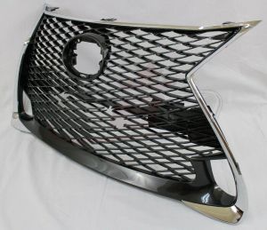 Grille Lexus Gs300 2018-2019 Ptd Black With Chrome Moulding Without Sensor With F-Sport , LX1200191