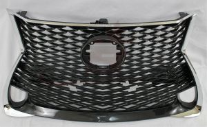 Grille Lexus Gs300 2018-2019 Ptd Black With Chrome Moulding With Sensor/F-Sport Pkg , LX1200192
