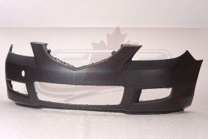 Bumper Front Mazda 3 2007-2009 Primed Standard Sedan Capa , MA1000215C