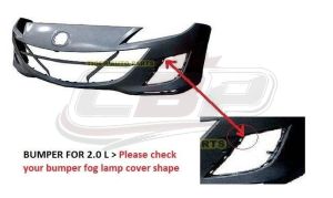Bumper Front Mazda 3 2010-2011 2.0L Primed With Bumper Overlap Driver Side/Passenger Side Insert , MA1000223