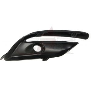 Fog Lamp Bezel Front Driver Side Mazda Mazda 3 2017-2018 Textured Black Sedan /Hatchback, Ma1038135U