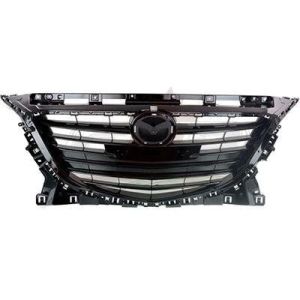 Grille Mazda 3 2014-2016 Black Glossy Black Insert Without Adaptive Cruise , MA1200196