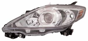 Head Lamp Driver Side Mazda 5 2008-2009 Halogen Black Bezel High Quality , MA2518128