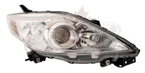 Head Lamp Passenger Side Mazda 5 2008-2010 Halogen With Chrome Bezel High Quality , MA2519124