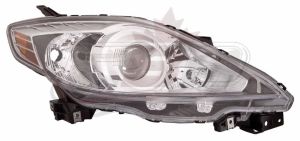 Head Lamp Passenger Side Mazda 5 2008-2009 Halogen Black Bezel High Quality , MA2519128