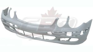 Bumper Front Mercedes E500 2003-2006 Primed Gray Without Headlamp Washer Without Sport Pkg , MB1000171
