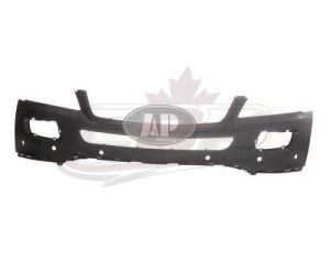Bumper Front Mercedes Ml500 2006-2007 Primed With Sensor Without Headlamp Washer Hole Without Sport Pkg , MB1000231