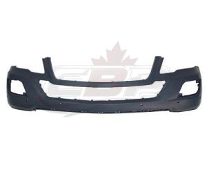 Bumper Front Mercedes Ml350 2009-2011 Primed With Sensor Without Headlamp Washer Hole Without Sport Pkg , MB1000292