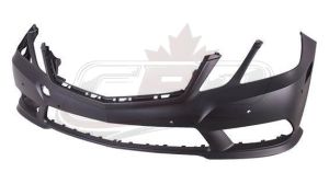 Bumper Front Mercedes E550 2010-2013 Primed With Sensor Without Headlamp Washer Hole With Amg Sport Pkg Sedan , MB1000304