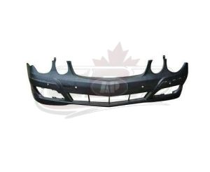 Bumper Front Mercedes E350 2007-2009 Primed With Sensor Without Headlamp Washer Hole Without Sport Pkg , MB1000333