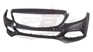 Bumper Front Mercedes C350E 2016-2018 Primed Without Amg/Lux/Camera With Sensor , MB1000468