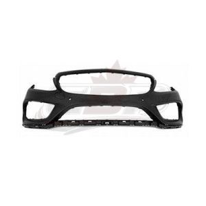 Bumper Front Mercedes C300 2015-2016 Primed Sedan/Coupe With Amg/Sensor Without Surearound View , MB1000494