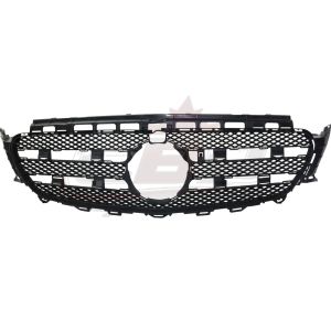 Grille Textured Mercedes E300 2017-2019 Black Finish With Camera Without Moldings/Emblem, Mb1200189
