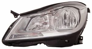 Head Lamp Driver Side Mercedes C350 2012-2014 Halogen Chrome Housing Sedan Without Cornering Lamp High Quality , MB2502187