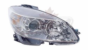 Head Lamp Passenger Side Mercedes C250 2010-2011 With Chrome Ring From 09/02/2007 High Quality , MB2503163