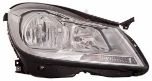 Head Lamp Passenger Side Mercedes C350 2012-2014 Halogen Chrome Housing Sedan Without Cornering Lamp High Quality , MB2503187