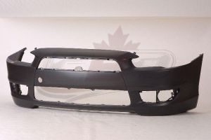 Bumper Front Mitsubishi Lancer Sportback 2009-2014 Primed Without Spoiler Hole Exclude Gts Model , MI1000324