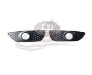 Fog Lamp Cover Front Driver Side Mitsubishi Lancer 2008-2015 Matte-Black With Fog Lamp Hole (Bezel) , MI1038107