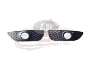 Fog Lamp Cover Front Passenger Side Mitsubishi Lancer Sportback 2009-2014 Matte-Black With Fog Lamp Hole (Bezel) , MI1039107