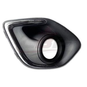 Fog Lamp Bezel Front Passenger Side Mitsubishi Outlander Sport 2013-2015 With Chrome Trim , MI1039116
