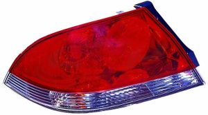 Tail Lamp Driver Side Mitsubishi Lancer 2004-2007 Clear/Red Lens (Es/Ls Mdl) Capa, Mi2800119C