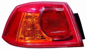 Tail Lamp Driver Side Mitsubishi Lancer 2008-2009 Red Bezel High Quality , MI2804100
