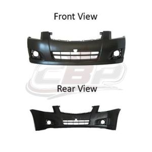 Bumper Front Nissan Sentra 2009-2012 Primed Fits 2.5L All/2.0L Sr With Fog Lamp Hole , NI1000262