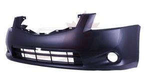 Bumper Front Nissan Sentra 2010-2012 Sl Model Primed With Fog Lamp Hole Capa , NI1000278C