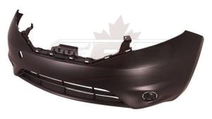 Bumper Front Nissan Versa Hatchback 2014-2016 Note Exclude Sr Primed Must Cut For Use With Fog Lamp Hole , NI1000292
