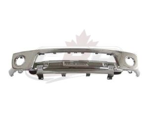 Bumper Face Bar Front Nissan Frontier 2005-2021 Chrome With Fog Lamp Hole Steel , NI1002143