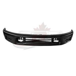 Bumper Face Bar Front Nissan Titan 2017-2019 Black With Sensor Fog Lamp Covers/Brackets, Ni1002155