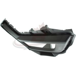 Fog Lamp Bezel Front Passenger Side Nissan Rogue 2017-2020 Black, Ni1039149U