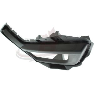 Fog Lamp Bezel Front Passenger Side Nissan Rogue 2017-2020 Black , NI1039149