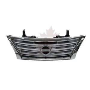 Grille Nissan Sentra 2013-2015 Chrome/Silver, Ni1200252U