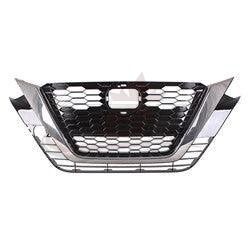 2019-2022 Nissan Altima Sedan Grille Ptd Black With Smoked , NI1200293