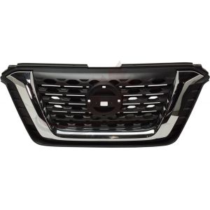 Grille Front Nissan Kicks 2018-2020 Matte Black With Chrome, Ni1200301