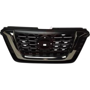 Grille Front Nissan Kicks 2018-2020 Matte Black With Smoke Chrome, Ni1200302