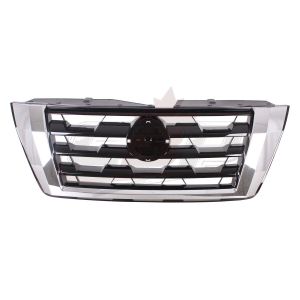 2021-2024 Nissan Armada Grille Front Ptd Black With Chrome , NI1200326