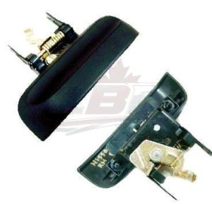 Door Handle Rear Outer Passenger Side Nissan Xterra 2005-2012 Black Ptm , NI1521109