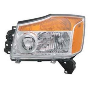 Head Lamp Driver Side Nissan Titan 2008-2015 Capa