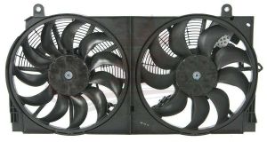 Cooling Fan Assembly Nissan Leaf 2018-2020 Two Fan Assemblys Side By Side Sl/Sv Model With 214934Gaoa Module , NI3115157