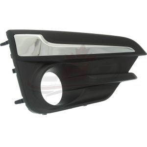 Fog Lamp Bezel Front Passenger Side Subaru Impreza 2017-2019 With Chrome Moulding , SU1039113