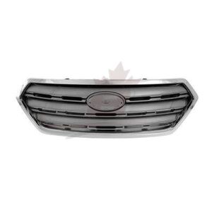 Grille Subaru Outback 2015-2017 Painted Silver Gray With Chrome Moulding , SU1200159